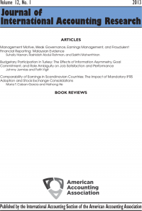Journal of International Accounting Research Volume 12, No. 1, 2013