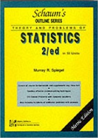 Schaum's Outline of Theory and Problems of Statistics