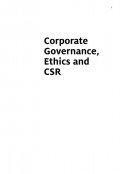 Corporate Governance, Ethics and CSR