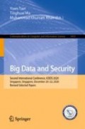 Big Data and Security: Second International Conference, ICBDS 2020