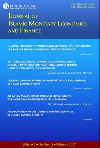 Journal Of Islamic Monetary Economics And Finance