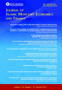 Journal Of Islamic Monetary Economics And Finance