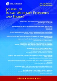 Journal Of Islamic Monetary Economics And Finance