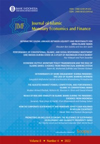 Journal Of Islamic Monetary Economics And Finance