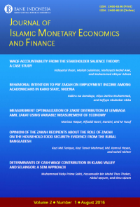 Journal Of Islamic Monetary Economics And Finance