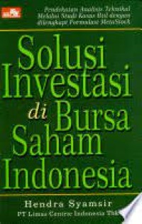 Solusi Investasi Di Bursa Saham Indonesia