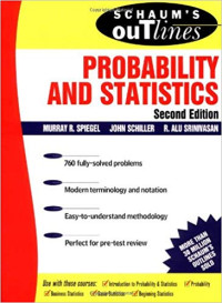 Image of Schaum's Outline of Probability and Statistics