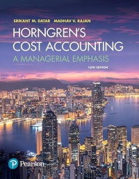 Image of Horngren's Cost Accounting: A Managerial Emphasis