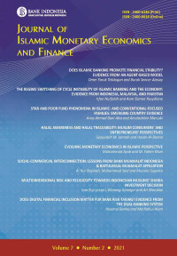 Image of Journal Of Islamic Monetary Economics And Finance
