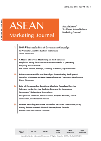 Image of Asean Marketing Journal Vol.8 No.1 June 2016